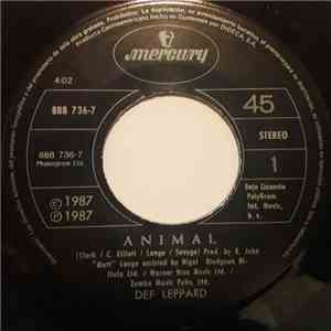 Def Leppard - Animal / Tear It Down = Lágrimas Que Caen album flac