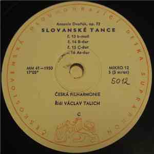 Antonín Dvořák / Česká Filharmonie, Orchestr Pražských Sólistů, Václav Talich - Slovanské Tance / Karneval / Valčík Č. 1 album flac