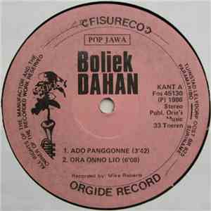 Boliek Dahan - Ado Panggonne album flac