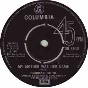 Hurricane Smith - My Mother Was Her Name album flac