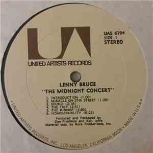 Lenny Bruce - The Midnight Concert album flac
