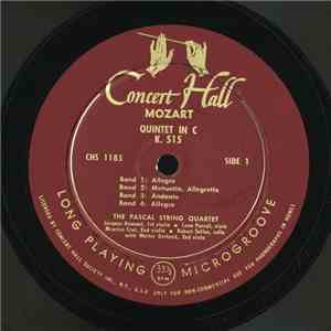 Mozart, The Pascal String Quartet - Quintet In C K. 515, Quintet In B Flat K. 174 album flac
