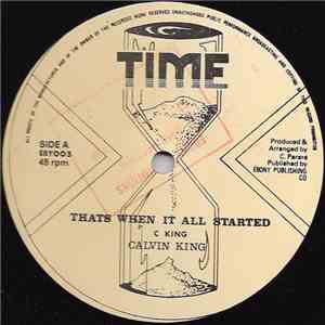 Calvin King - That's When It All Started album flac