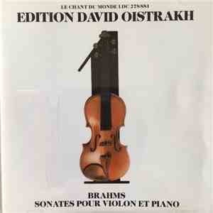 David Oistrakh, Brahms - Sonates Pour Violon Et Piano album flac