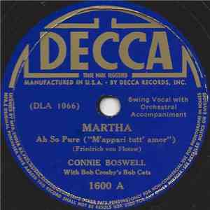 Connie Boswell With Bob Crosby's Bob Cats - Martha / Home On The Range album flac
