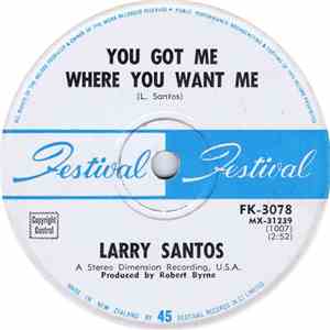 Larry Santos - Tomorrow Without Love album flac