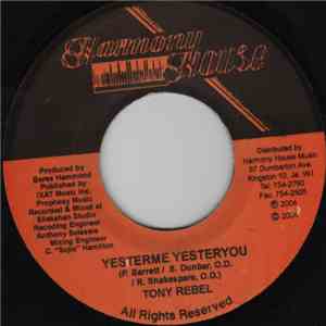 Tony Rebel - Yesterme Yesteryou album flac