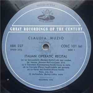 Claudia Muzio - Italian Operatic Arias album flac