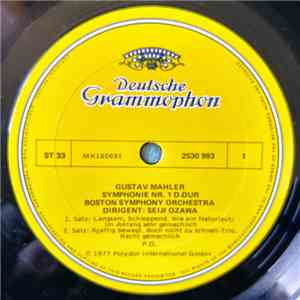 Gustav Mahler - Boston Symphony Orchestra, Seiji Ozawa - Symphony No.1 album flac